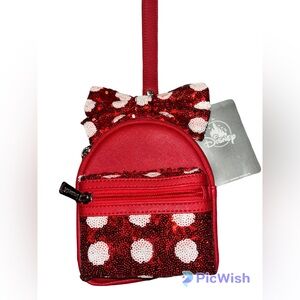 Loungefly Minnie Mouse bow wristlet
